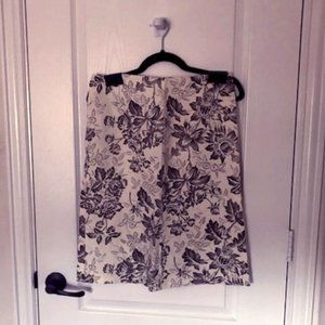 NWT J Crew Gray/White Linen/Cotton blend skirt | 6